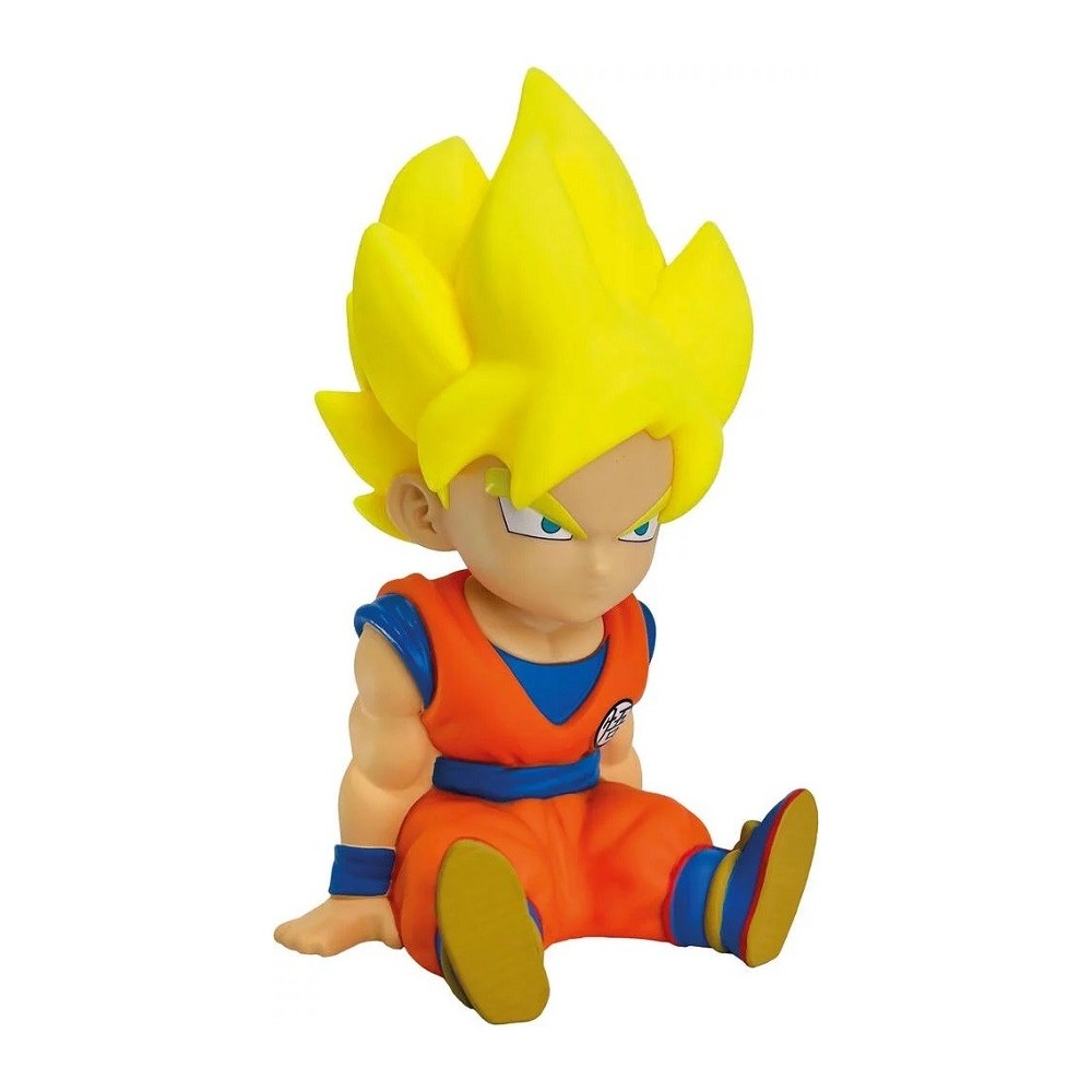 DRAGONBALL DRAGON BALL BANK SON GOKU SUPER SAIYAN FIGURE SALVADANAIO PLASTOY