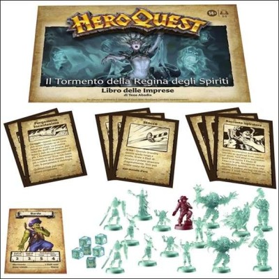 HEROQUEST ESPANSIONE IL TORMENTO DELLA REGINA DEGLI SPIRITI GIOCO DA TAVOLO IN ITALIANO HASBRO