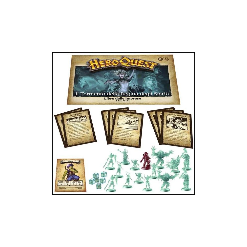 HEROQUEST ESPANSIONE IL TORMENTO DELLA REGINA DEGLI SPIRITI GIOCO DA TAVOLO IN ITALIANO HASBRO