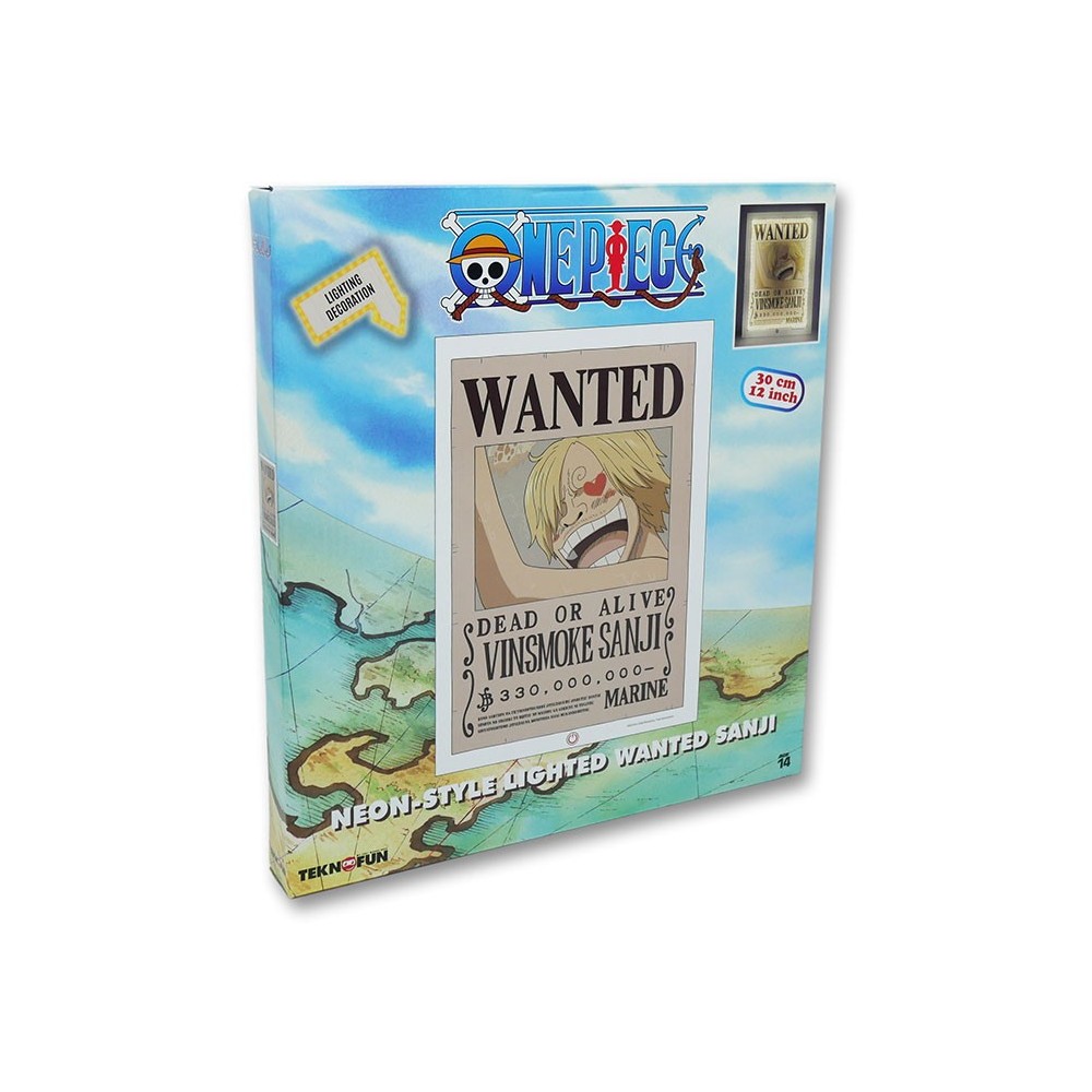 TEKNOFUN ONE PIECE SANJI NEON STYLE LIGHT WANTED LAMP