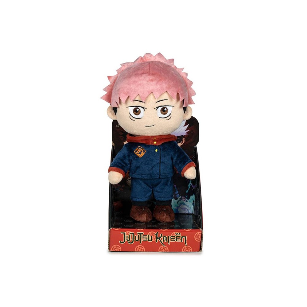 JUJUTSU KAISEN YUJI ITADORI 27CM PUPAZZO PELUCHE PLUSH FIGURE PLAY BY PLAY