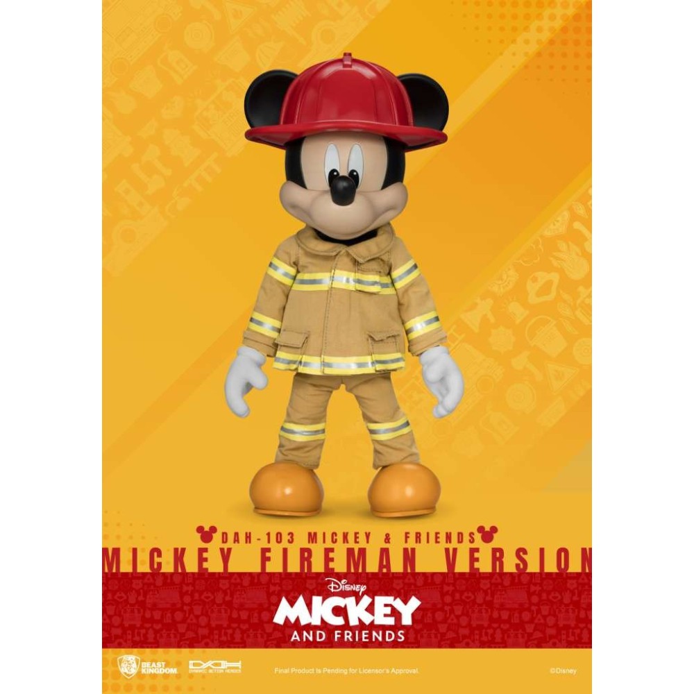 DISNEY MICKEY AND FRIENDS FIREMAN DAH-103 ACTION FIGURE BEAST KINGDOM