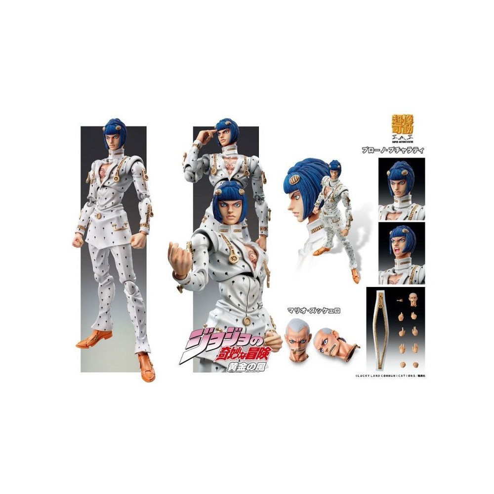 JOJO BIZARRE ADVENTURE CHOZOKADO BRUNO BUCCIARATI ACTION FIGURE MEDICOS ENTERTAINMENT