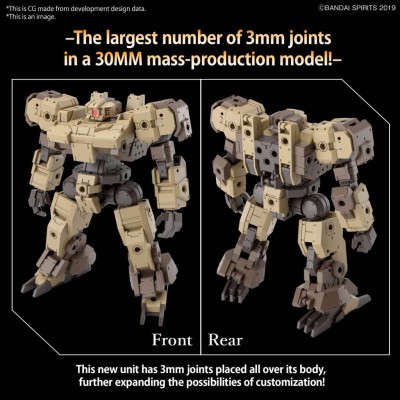 30MM EEXM-9 BASKYROTTO BROWN 1/144 MODEL KIT FIGURE BANDAI