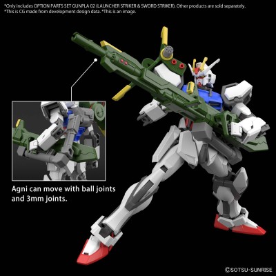 GUNDAM OPTION PARTS SET GUNPLA 02 LAUNCHER STRIKER AND SWORD STRIKER 1/144 MODEL KIT BANDAI