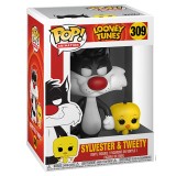 FUNKO FUNKO POP! LOONEY TUNES SYLVESTER AND TWEETY BOBBLE HEAD KNOCKER FIGURE