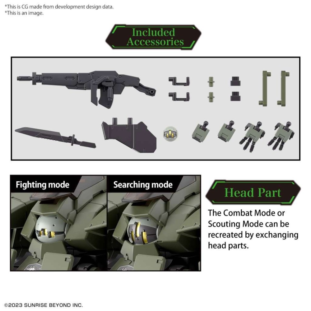 HIGH GRADE HG KYOUKAI SENKI AARONRHINO 1/72 MODEL KIT ACTION FIGURE BANDAI