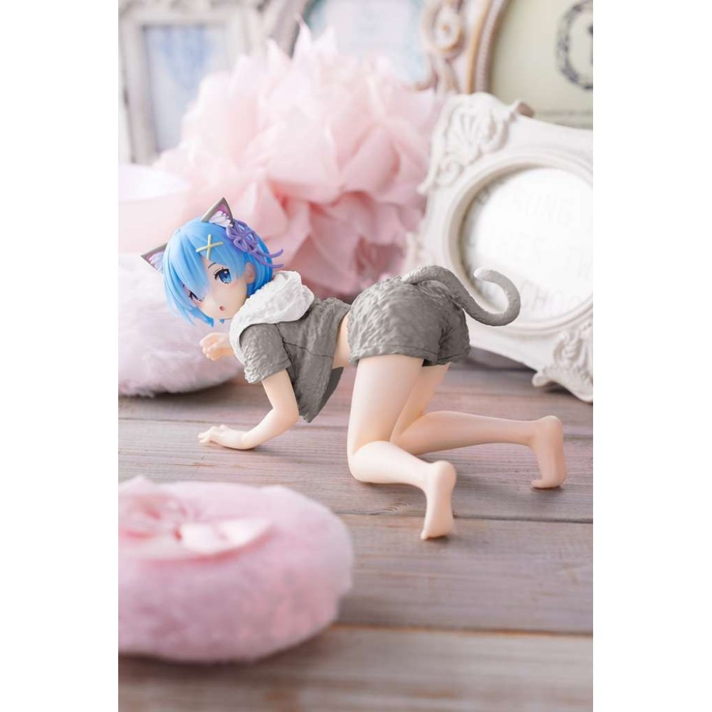 TAITO RE:ZERO REM CAT ROOMWEAR VERSION RENEW STATUE FIGURE