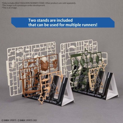 MULTI BUILDERS RUNNER STAND PER MODEL KIT BANDAI
