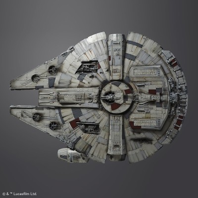 BANDAI STAR WARS MILLENNIUM FALCON PERFECT GRADE 1/72 MODEL KIT 47CM FIGURE