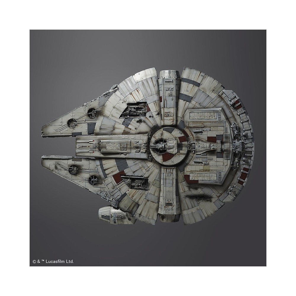 BANDAI STAR WARS MILLENNIUM FALCON PERFECT GRADE 1/72 MODEL KIT 47CM FIGURE