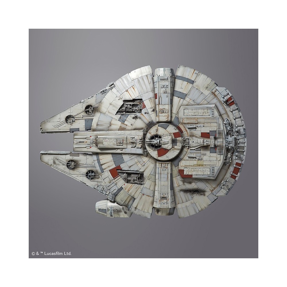 BANDAI STAR WARS MILLENNIUM FALCON PERFECT GRADE 1/72 MODEL KIT 47CM FIGURE