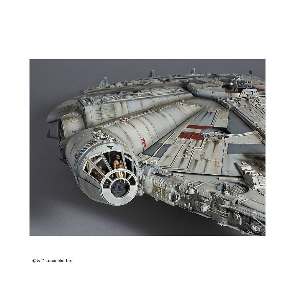BANDAI STAR WARS MILLENNIUM FALCON PERFECT GRADE 1/72 MODEL KIT 47CM FIGURE