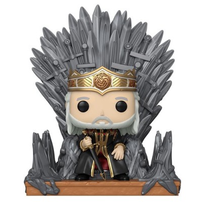 FUNKO FUNKO POP! HOUSE OF THE DRAGON VISERYS ON THE IRON THRONE DELUXE BOBBLE HEAD KNOCKER FIGURE