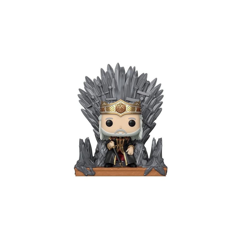 FUNKO FUNKO POP! HOUSE OF THE DRAGON VISERYS ON THE IRON THRONE DELUXE BOBBLE HEAD KNOCKER FIGURE