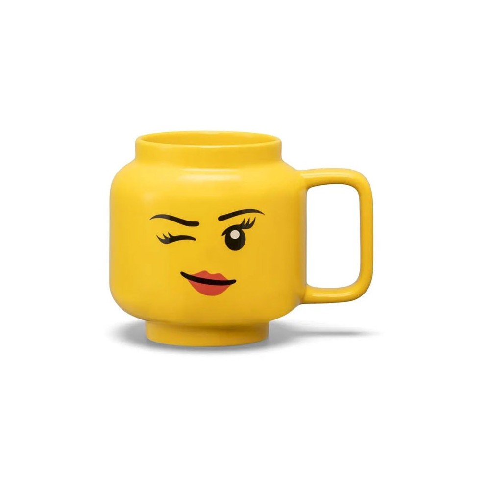 ROOM COPENHAGEN LEGO WINKING GIRL HEAD LARGE MUG 530ML
