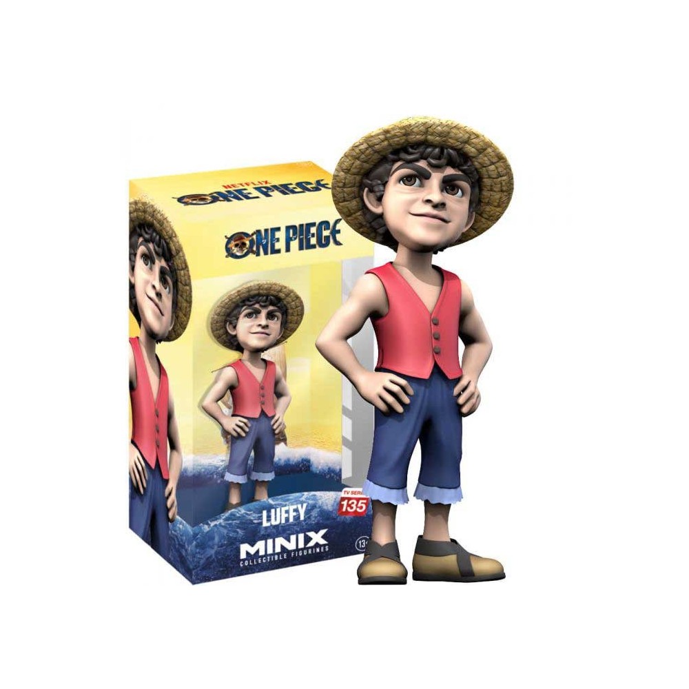NOBLE COLLECTIONS ONE PIECE NETFLIX LUFFY MINIX COLLECTIBLE FIGURINE FIGURE