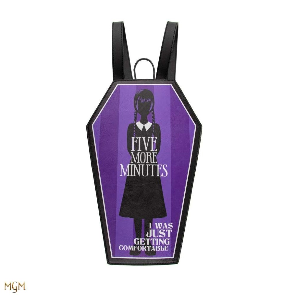 CINEREPLICAS WEDNESDAY ADDAMS COFFIN BACKPACK