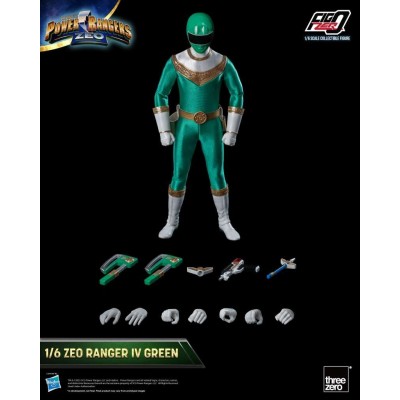 POWER RANGERS ZEO RANGER IV GREEN 30CM ACTION FIGURE THREEZERO