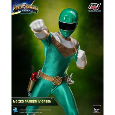 THREEZERO POWER RANGERS ZEO RANGER IV GREEN 30CM ACTION FIGURE