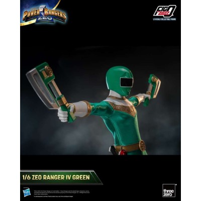 THREEZERO POWER RANGERS ZEO RANGER IV GREEN 30CM ACTION FIGURE