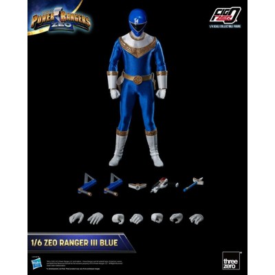 POWER RANGERS ZEO RANGER III BLUE 30CM ACTION FIGURE THREEZERO