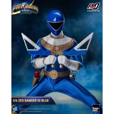 POWER RANGERS ZEO RANGER III BLUE 30CM ACTION FIGURE THREEZERO