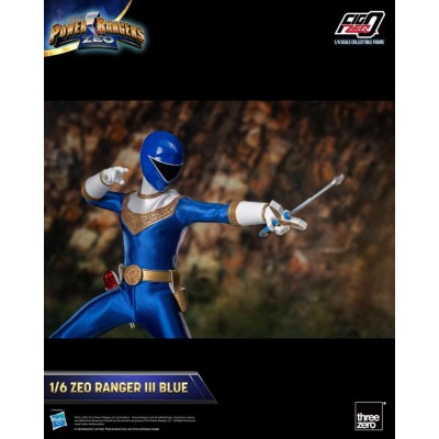 POWER RANGERS ZEO RANGER III BLUE 30CM ACTION FIGURE THREEZERO