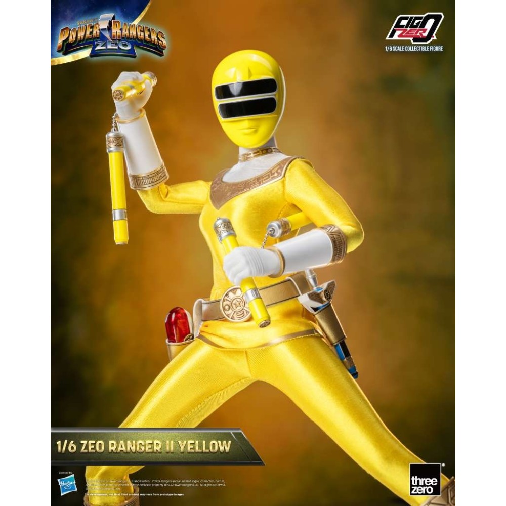 POWER RANGERS ZEO RANGER II YELLOW 30CM ACTION FIGURE THREEZERO