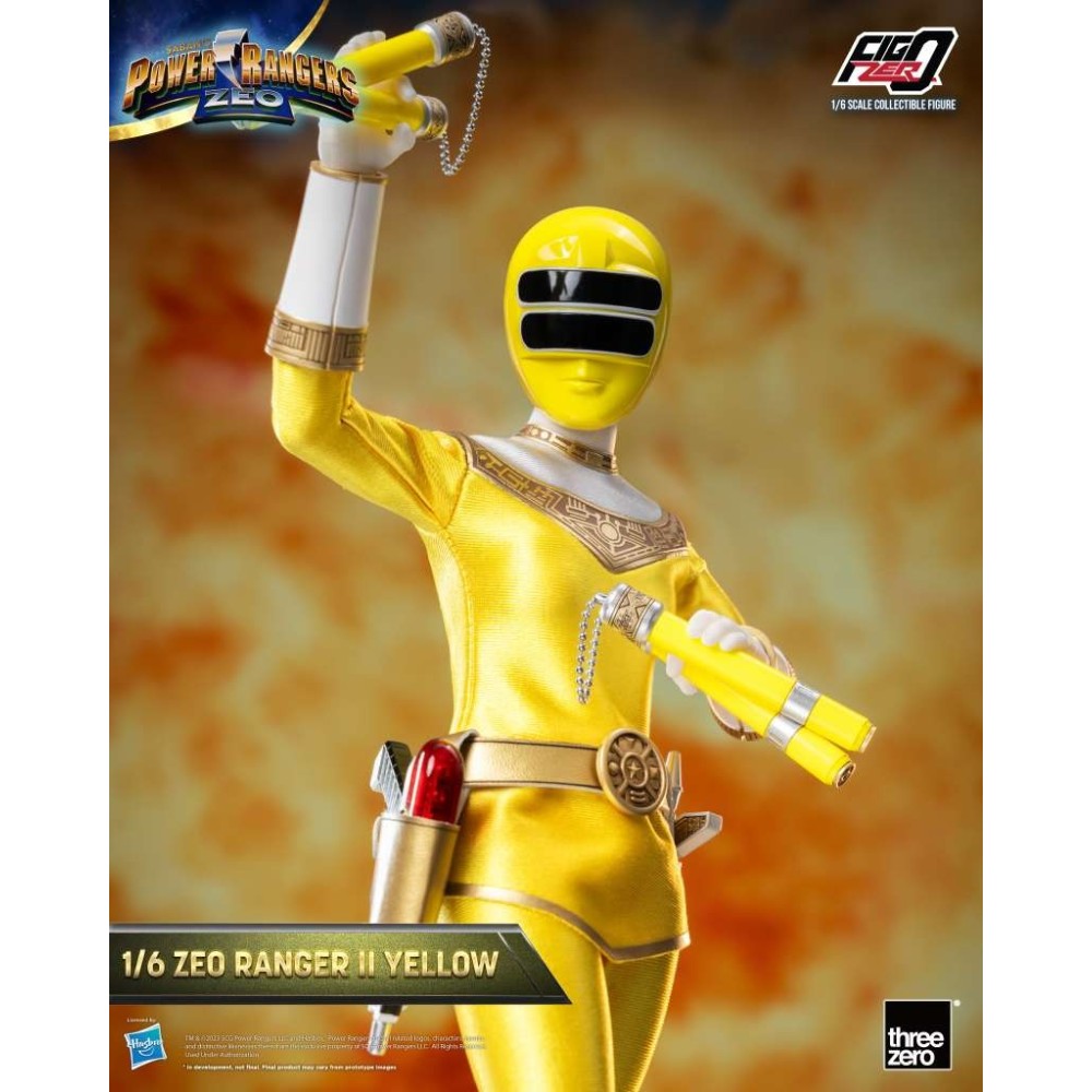 POWER RANGERS ZEO RANGER II YELLOW 30CM ACTION FIGURE THREEZERO