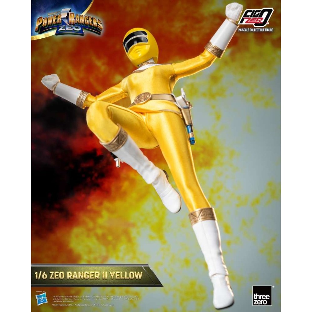 POWER RANGERS ZEO RANGER II YELLOW 30CM ACTION FIGURE THREEZERO