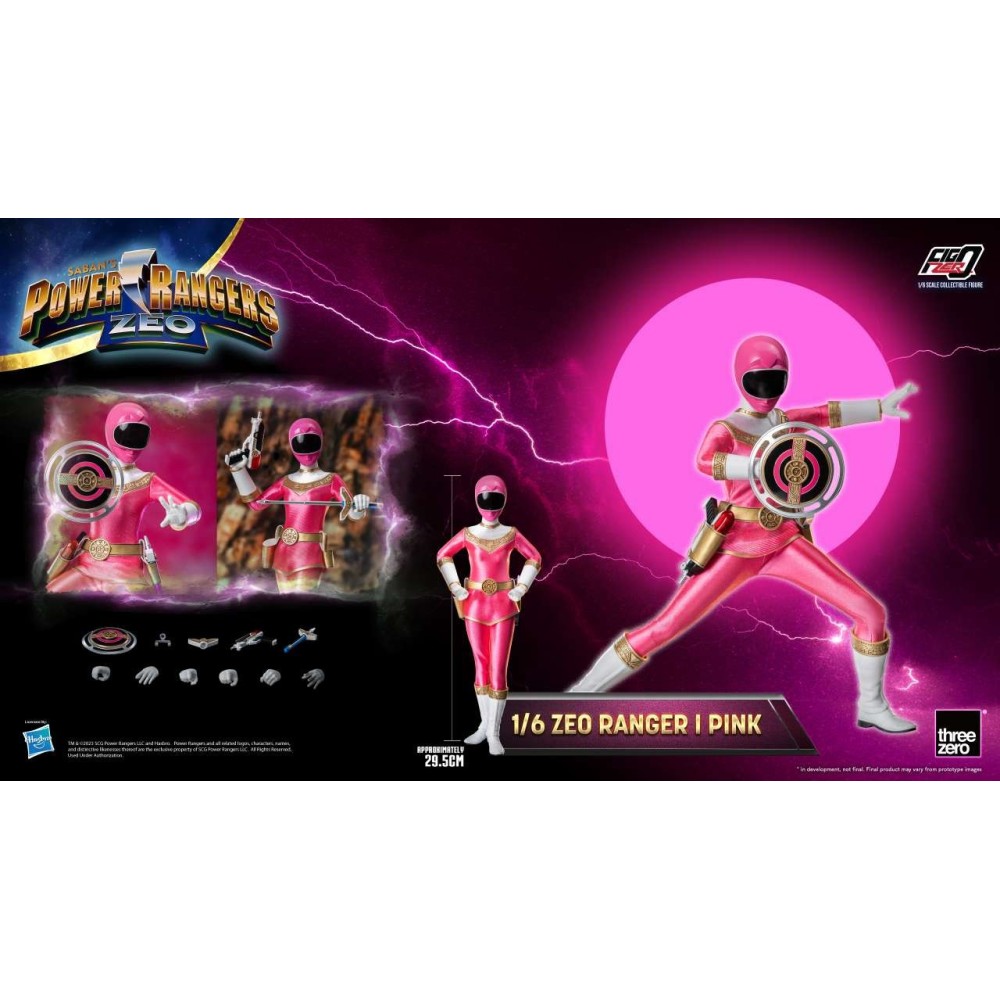 POWER RANGERS ZEO RANGER I PINK 30CM ACTION FIGURE THREEZERO