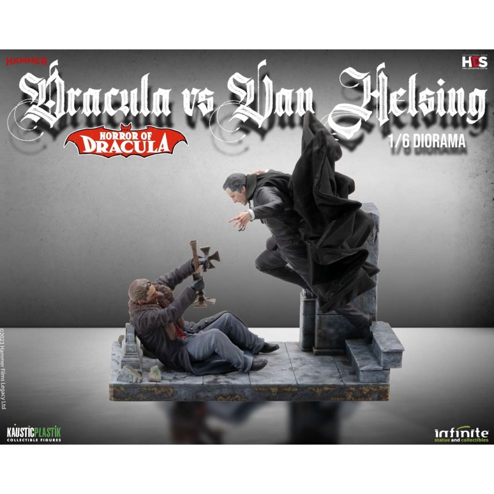 HORROR OF DRACULA - DRACULA VS VAN HELSING STATUA FIGURE INFINITE STATUE