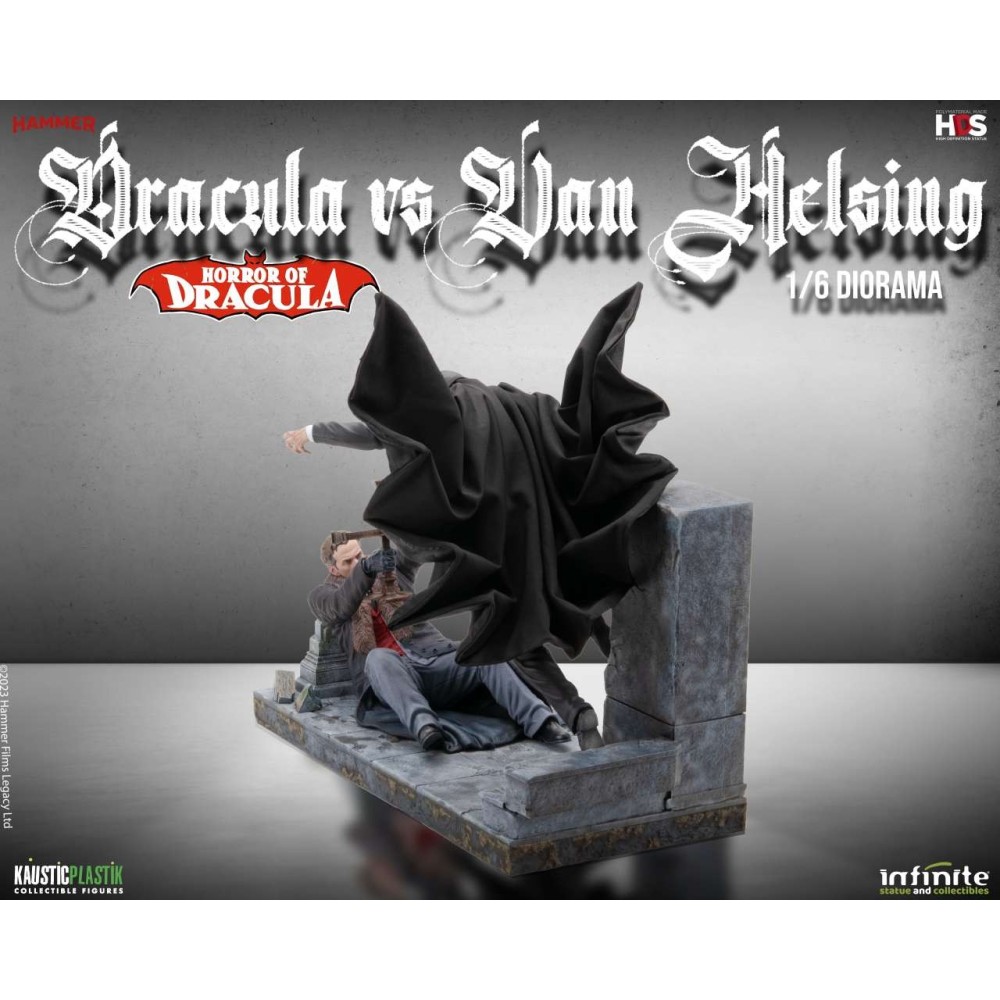 INFINITE STATUE HORROR OF DRACULA - DRACULA VS VAN HELSING STATUE FIGURE