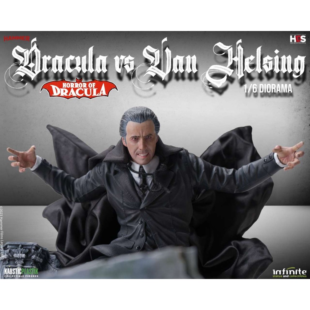 INFINITE STATUE HORROR OF DRACULA - DRACULA VS VAN HELSING STATUE FIGURE