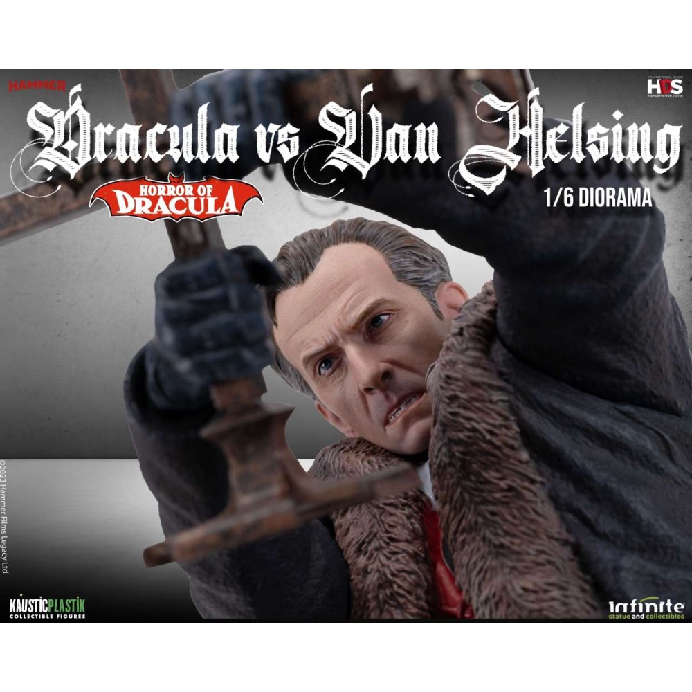 HORROR OF DRACULA - DRACULA VS VAN HELSING STATUA FIGURE INFINITE STATUE