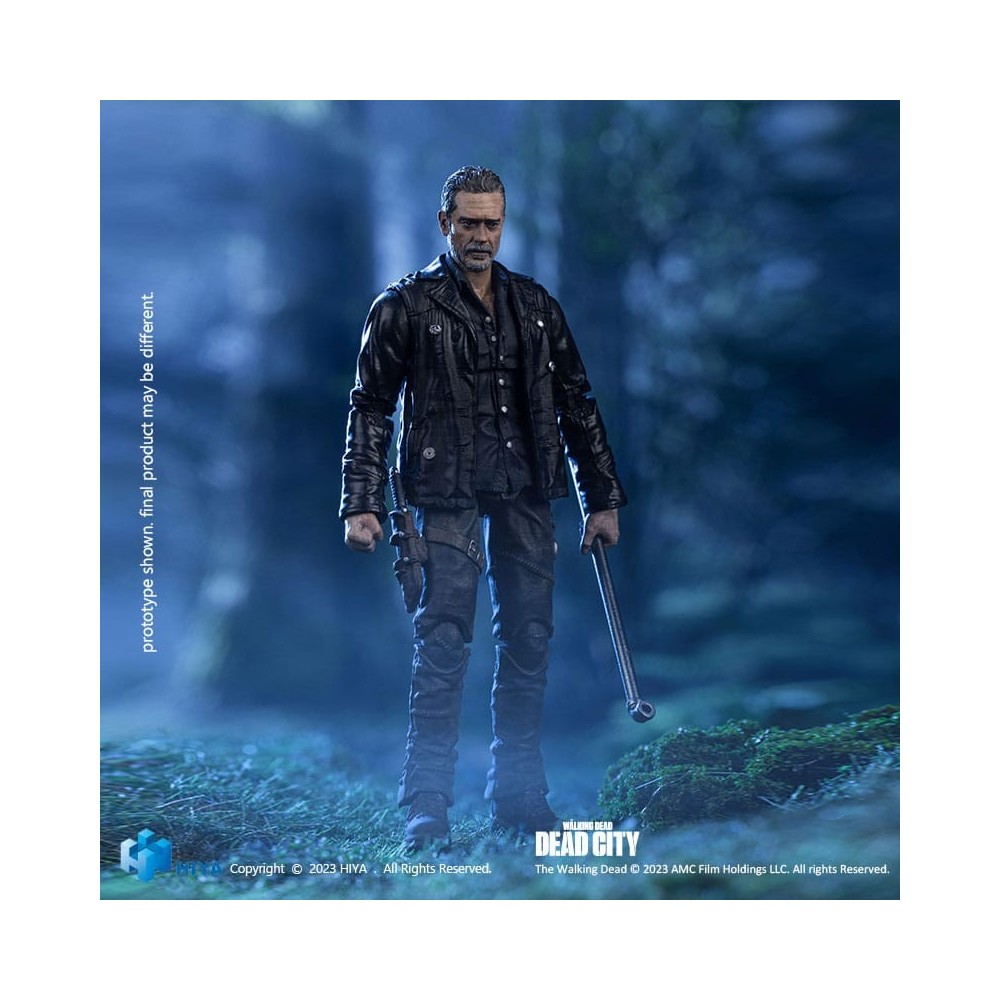 THE WALKING DEAD EXQUISITE NEGAN DEAD CITY ACTION FIGURE HIYA TOYS