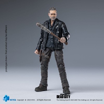 THE WALKING DEAD EXQUISITE NEGAN DEAD CITY ACTION FIGURE HIYA TOYS