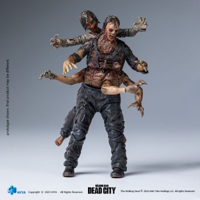 THE WALKING DEAD EXQUISITE WALKER KING DEAD CITY ACTION FIGURE HIYA TOYS