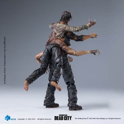 THE WALKING DEAD EXQUISITE WALKER KING DEAD CITY ACTION FIGURE HIYA TOYS