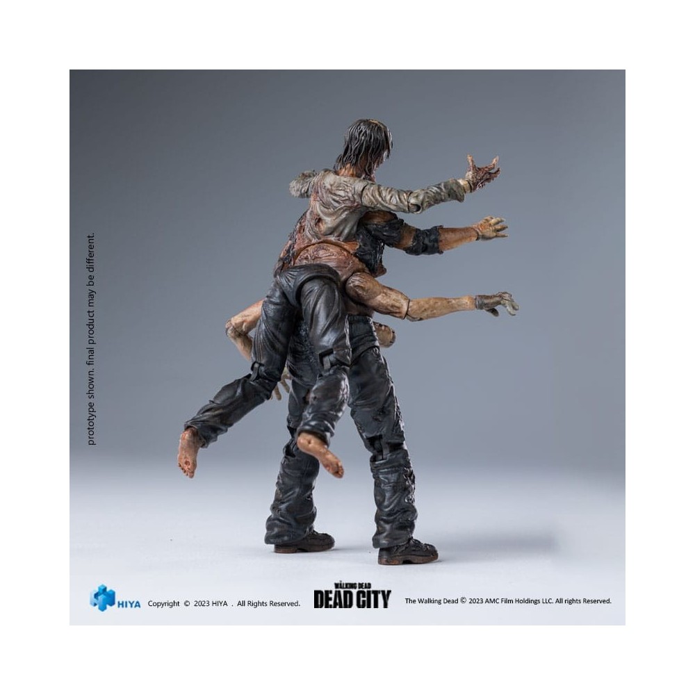 THE WALKING DEAD EXQUISITE WALKER KING DEAD CITY ACTION FIGURE HIYA TOYS