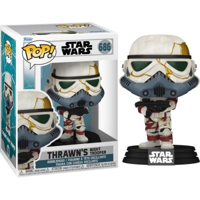 FUNKO FUNKO POP! STAR WARS AHSOKA THRAWN'S NIGHT TROOPER 686 BOBBLE HEAD KNOCKER FIGURE