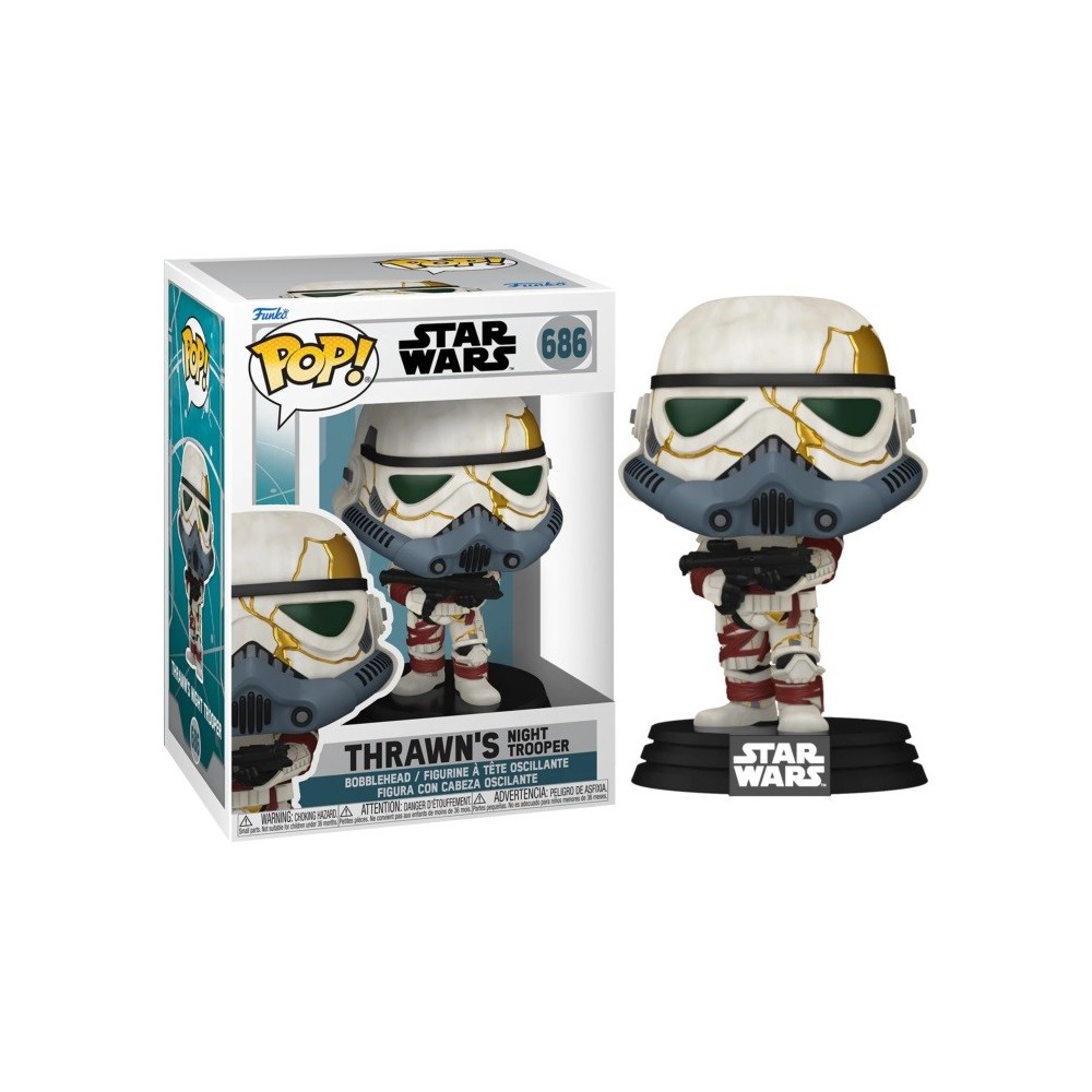 FUNKO FUNKO POP! STAR WARS AHSOKA THRAWN'S NIGHT TROOPER 686 BOBBLE HEAD KNOCKER FIGURE