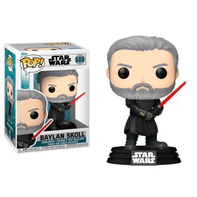 FUNKO FUNKO POP! STAR WARS AHSOKA - BAYLAN SKOLL BOBBLE HEAD KNOCKER FIGURE