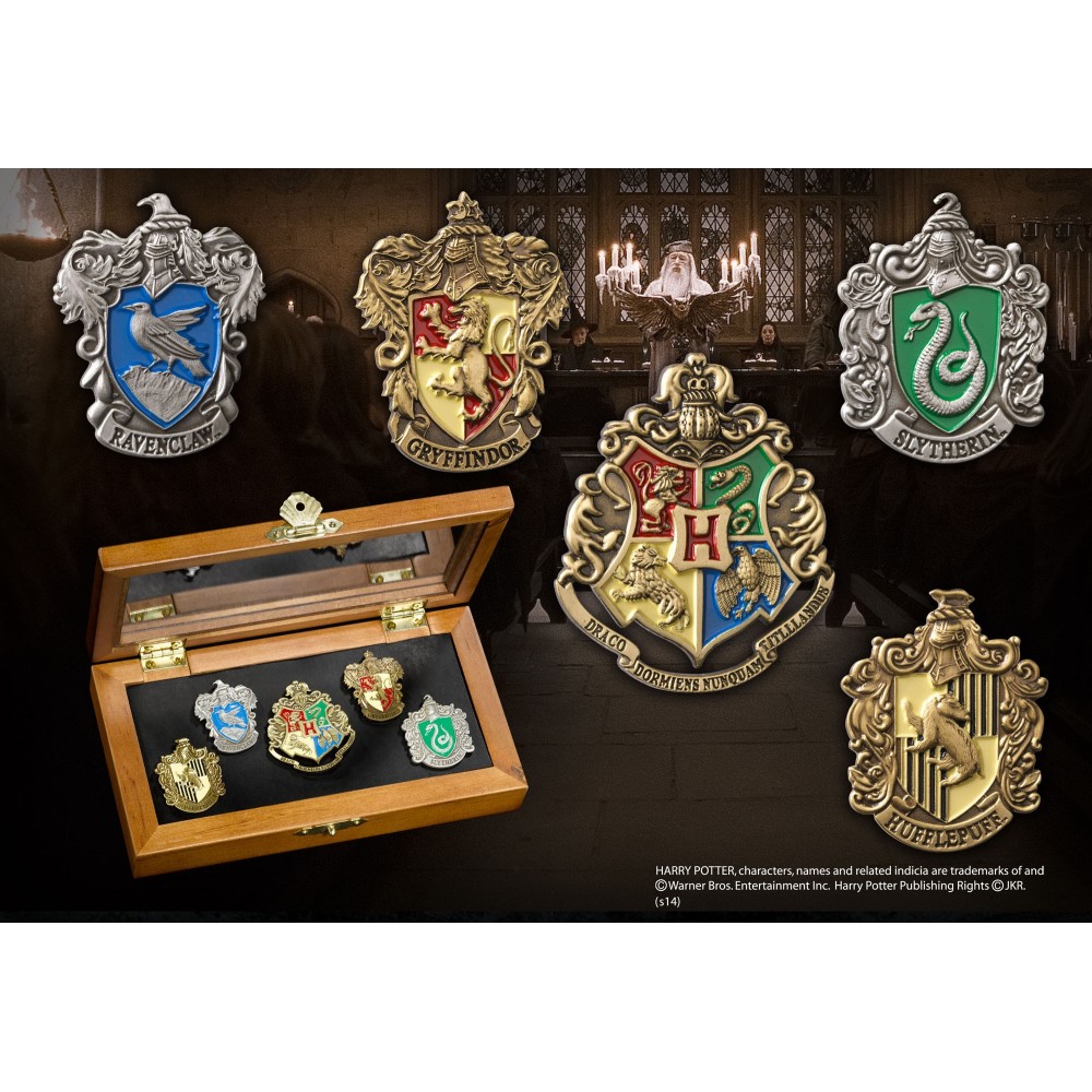 HARRY POTTER SPILLE CASATE e HOGWARTS 5X SET NOBLE COLLECTIONS