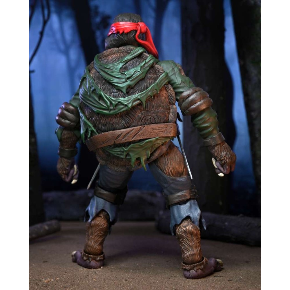 NECA UNIVERSAL MONSTERS X TMNT TEENAGE MUTANT NINJA TURTLES RAPHAEL AS WOLFMAN ACTION FIGURE