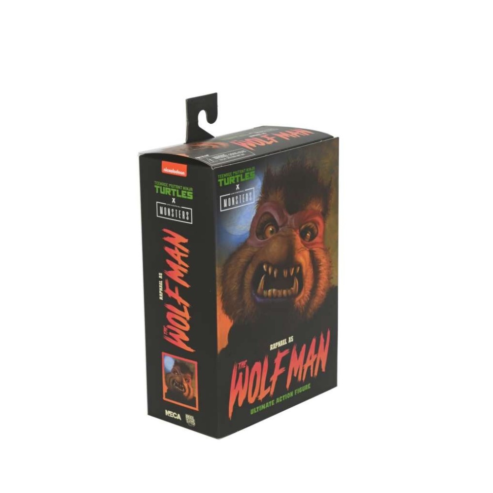 NECA UNIVERSAL MONSTERS X TMNT TEENAGE MUTANT NINJA TURTLES RAPHAEL AS WOLFMAN ACTION FIGURE