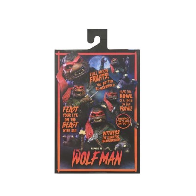UNIVERSAL MONSTERS X TMNT TEENAGE MUTANT NINJA TURTLES RAFFAELLO AS WOLFMAN ACTION FIGURE NECA