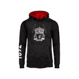 FELPA HOODIE UFFICIALE LIVERPOOL FC LOGO NERA
