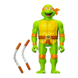 SUPER7 TEENAGE MUTANT NINJA TURTLES REACTION MICHELANGELO ACTION FIGURE